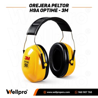 Orejera Peltor H9A amarillo de la marca 3M