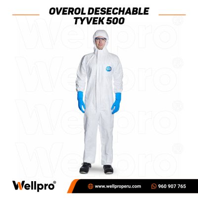 Traje desechable tyveck 500 con capucha