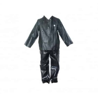 Pantalon de Tela Enjebada Negro