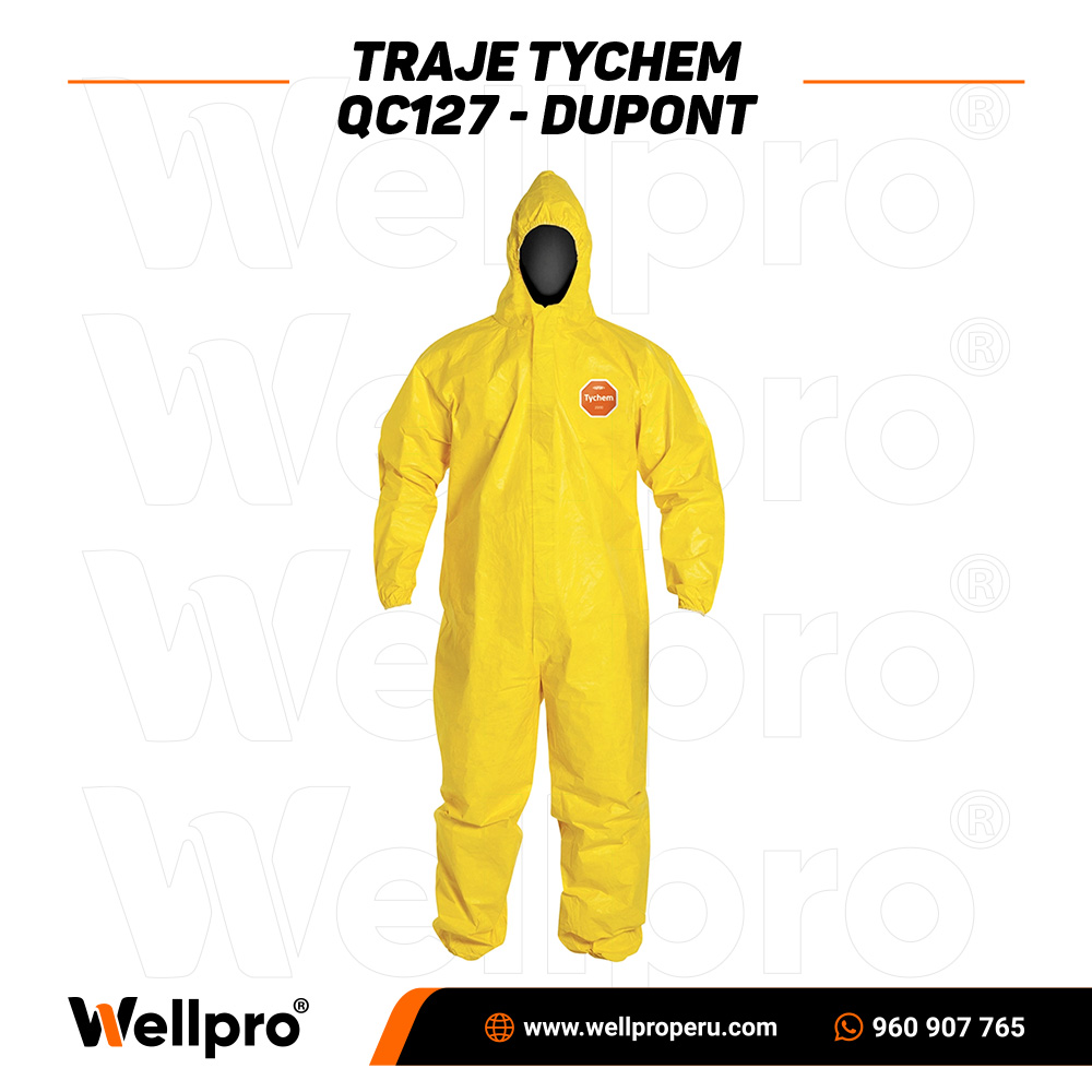 Traje amarillo Tychem QC127