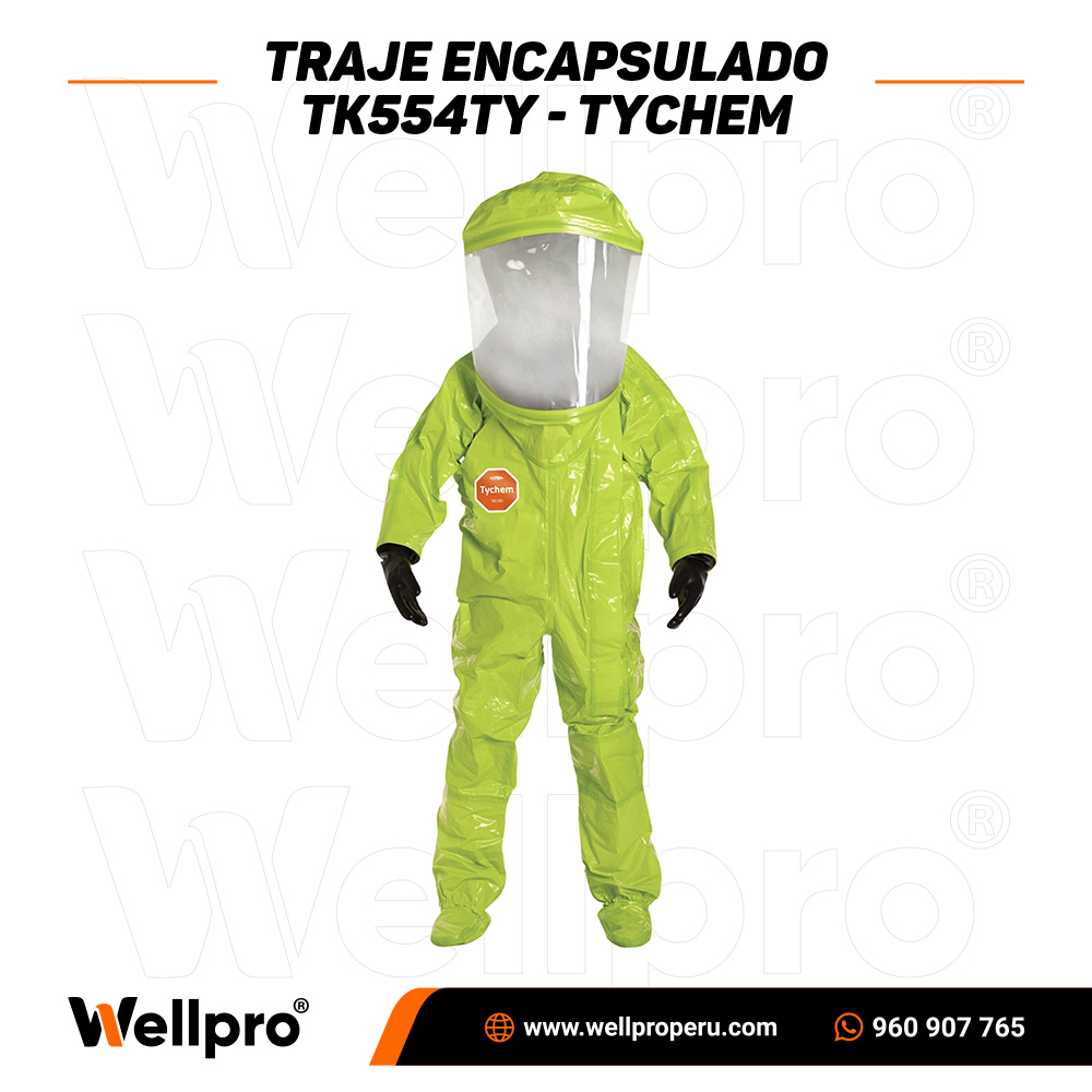 Traje encapsulado verde Tychem 10000