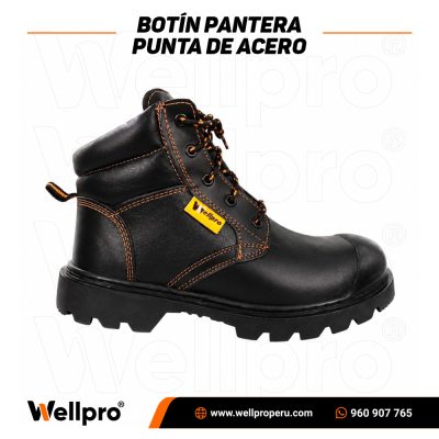 Botin pantera con punta de acero marca wellpro